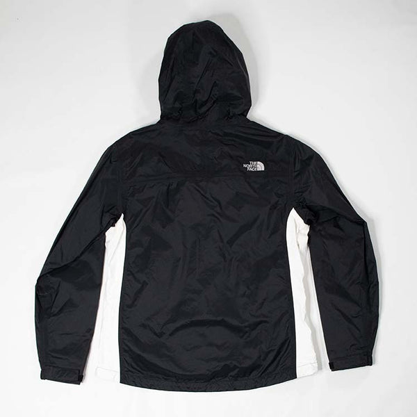 Women's North Face HyVent Black & White Waterproof Hooded Zipper