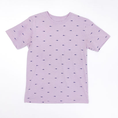 Unisex Shark Pattern Pink T-Shirt
