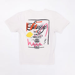 Unisex Stussy Worldwide White T-Shirt