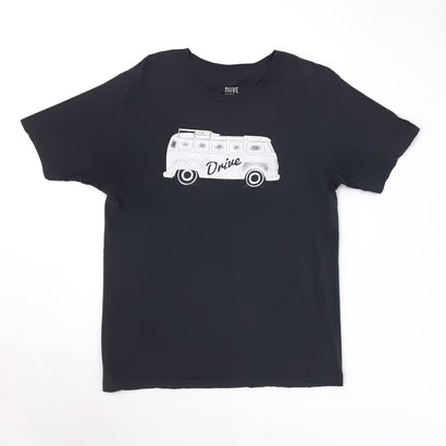 Men's Volkswagen Bus Drive Black T-Shirt