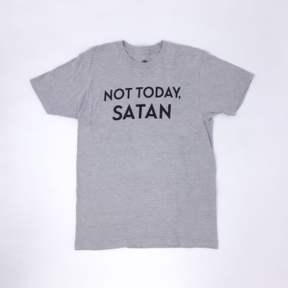 Men's Not Today Satan Gray T-Shirt