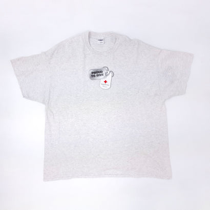 Men's American Red Cross Proud to Give Gray T-Shirt