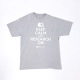 BYU Keep Calm Research On Gray T-Shirt