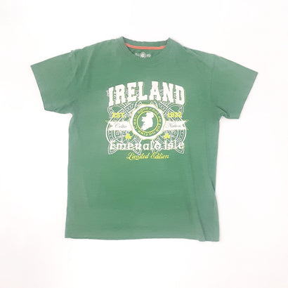 Men's Ireland Emerald Isle Celtic Nation Green T-Shirt