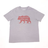 Men's Bear Nothing Adventured Nothing Gained Gray T-Shirt
