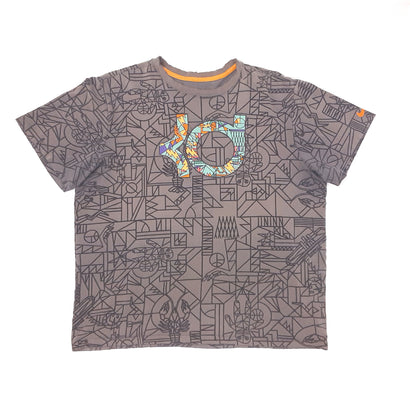 Men's Nike Kevin Durant 6 All Star NOLA Gumbo League All Over Print Gray T-Shirt