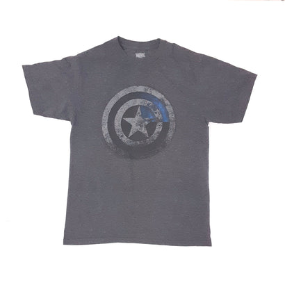 Men's Captain America Shield Gray T-Shirt