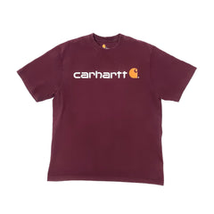 Men's Carhartt Logo Burgundy T-Shirt