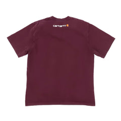 Men's Carhartt Logo Burgundy T-Shirt