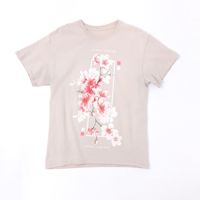 Unisex Shawn Mendes 2018 Festival Tour Cream T-Shirt