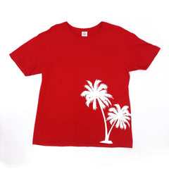 Men's Palm Trees Red T-Shirt