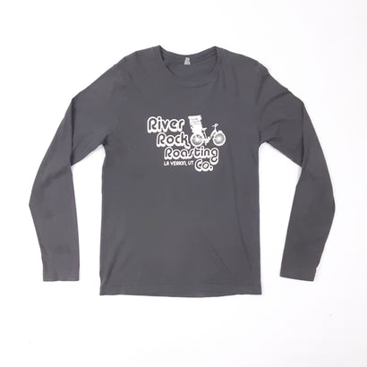 River Rock Roasting Co. La Verkin, UT Long Sleeve Black T-Shirt