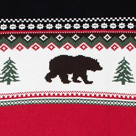 Men's Beary Merry Holiday Mutli-Colored Sweater