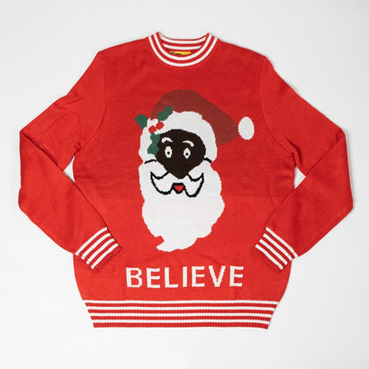 Men's Believe in Santa Red Sweater