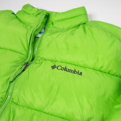 Men's Columbia Quilted Lime Green Zipper Jacket