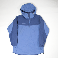 Women's Columbia Two-Tone Blue Hooded Zipper Jacket