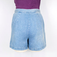 Women's High Waist Denim Blue Shorts