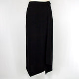 Women's Maxi Wrap Black Skirt