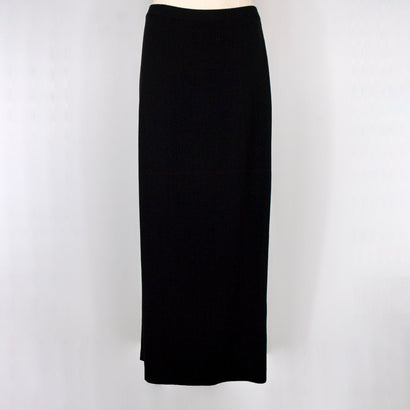 Women's Knitted Long Maxi Black Skirt
