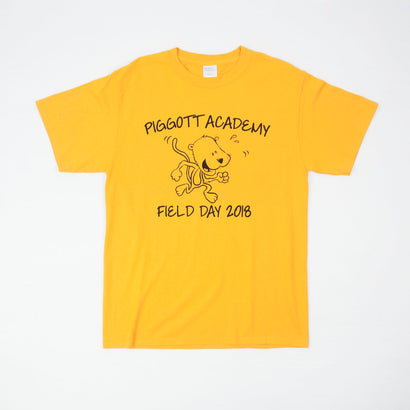 Unisex Piggott Academy Field Day 2018 Yellow T-Shirt