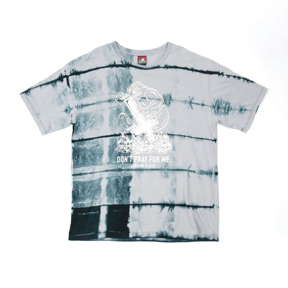 Men's Don't Pray For Me Panther Tie Dye Black T-Shirt