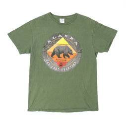 Alaska Grizzly The Last Frontier Olive T-Shirt