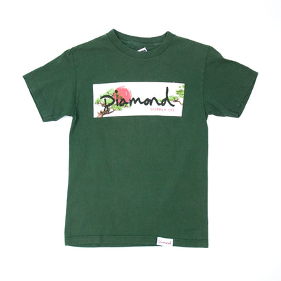 Men's Diamond Supply Company Green T-Shirt