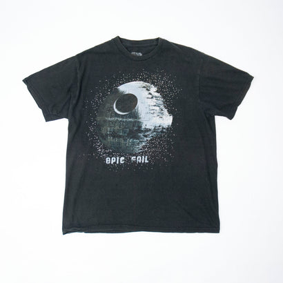Men's Death Star Epic Fail Black T-Shirt