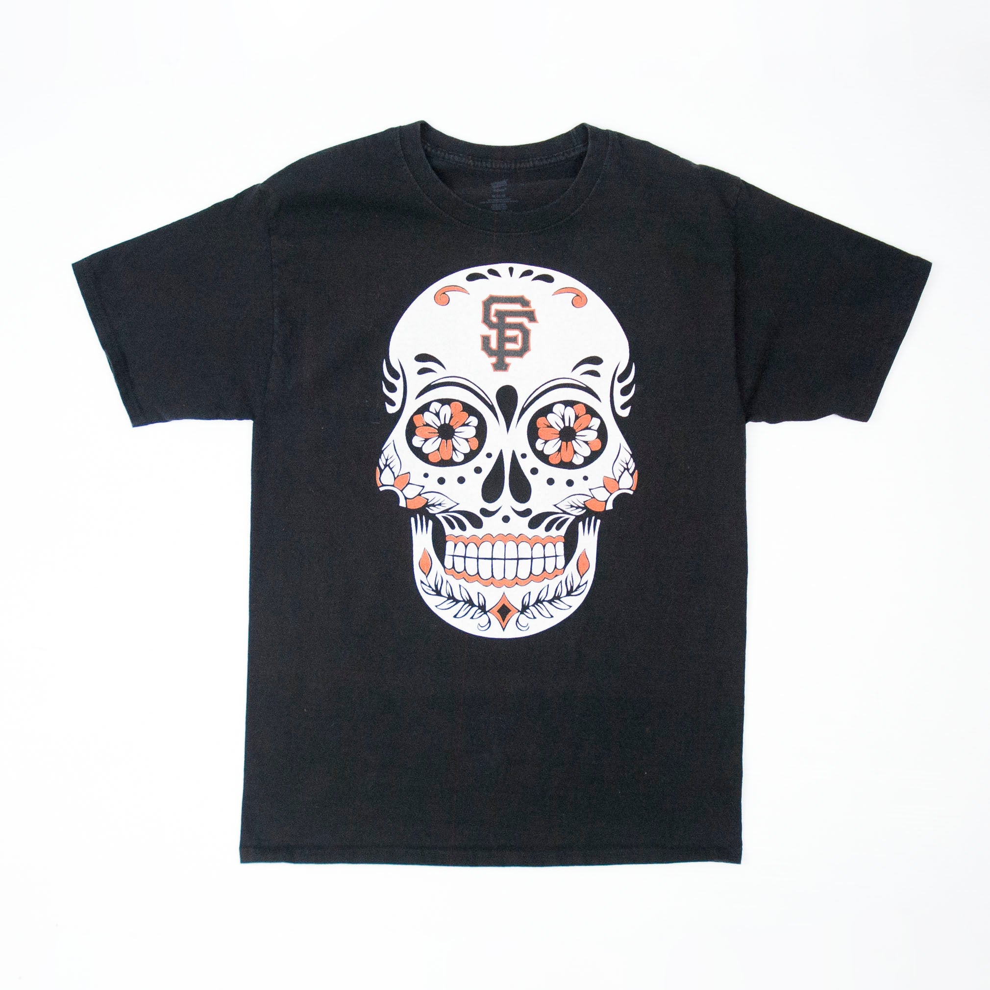 Men's SF Giants - Dia de Los Muertos Black T-Shirt – MendedEarth