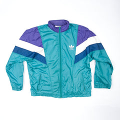 Unisex Vintage Adidas Multi-Colored Zipper Jacket