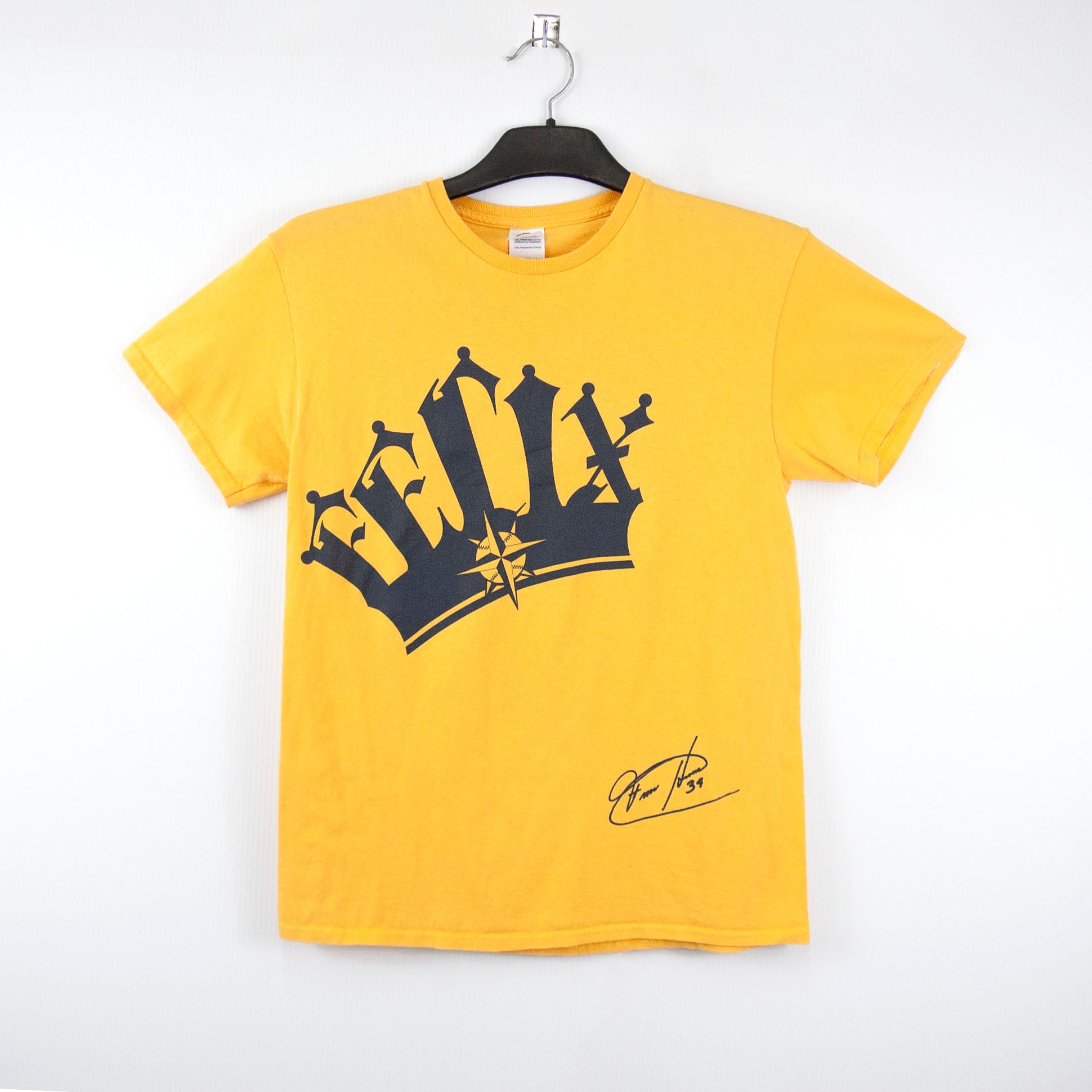 Men's Seattle Mariners Felix Hernandez Nike Yellow 2023 Hall of Fame King's  Court T-Shirt