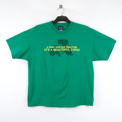A Man And His Tractor It's A Beautiful Thing Green T-Shirt