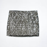 Women's Silver Sequins Skirt