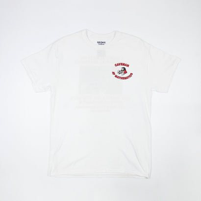 Men's Caveman AP Mathematics White T-Shirt