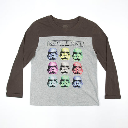 Women's Star Wars - Imperial Trooper Masks - Rogue One - Pop Art Gray T-Shirt