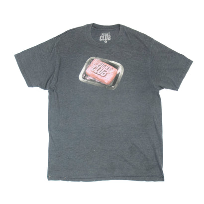 Men's Fight Club Soap Logo Charcoal T-Shirt