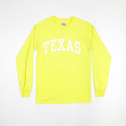 Men's University Of Texas Long Sleeve Yellow T-Shirt