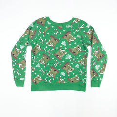 Unisex Rudolph the Red Nosed Reindeer - Merry and Bright Green Sweatshirt