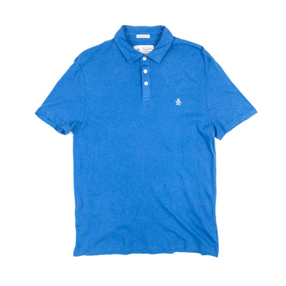 Men's Penguin - Three Button Slim Fit Blue Polo