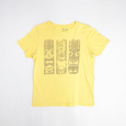 Men's Tiki Statues Yellow T-Shirt