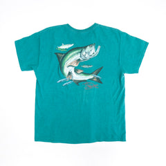 Men's Vintage F.H. Davis - Sport Fishing Turquoise T-Shirt