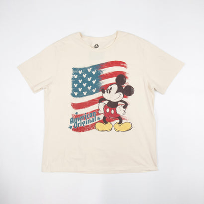 Men's Mickey Mouse - American Original Cream White T-Shirt