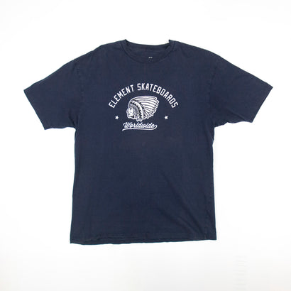 Men's Element Skateboards - Worldwide Navy T-Shirt