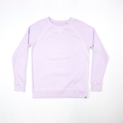 Unisex White Stitch Lavender Sweatshirt Lavender Sweatshirt