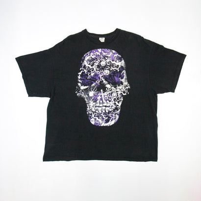 Men's Halloween Skull Black T-Shirt