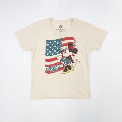 Women's Minnie Mouse American Original Cream T-Shirt