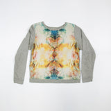 Women's Tie Dye Print Gray Sweatshirt