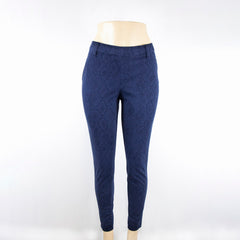 Women's Snake Print Blue Pants