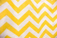 Women's A-Line Chevron Yellow Skirt