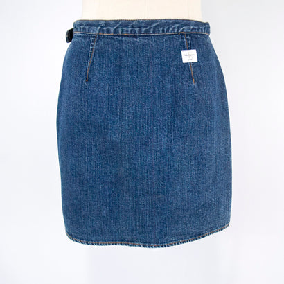 Women's Denim Wrap Blue Skirt